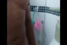 Handjob in the bathroom